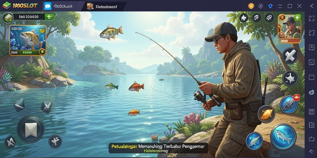 Gameplay menarik dari 180SLOT dengan suasana memancing yang seru.