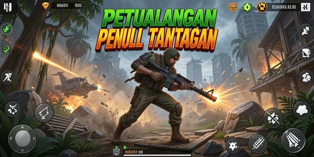 Tampilan aksi mendebarkan dari gameplay 66D yang penuh tantangan.