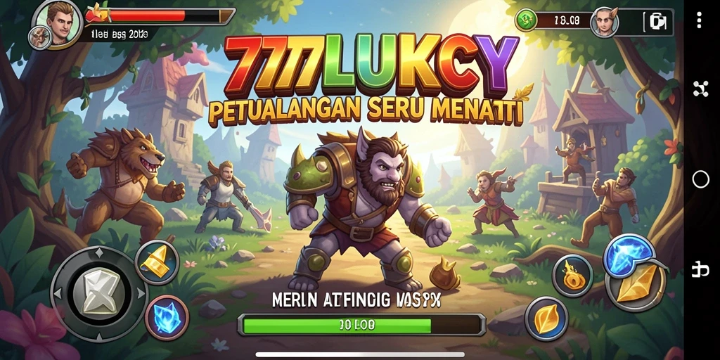 Screenshot menunjukkan aksi mendebarkan dalam gameplay 777LUKCY.