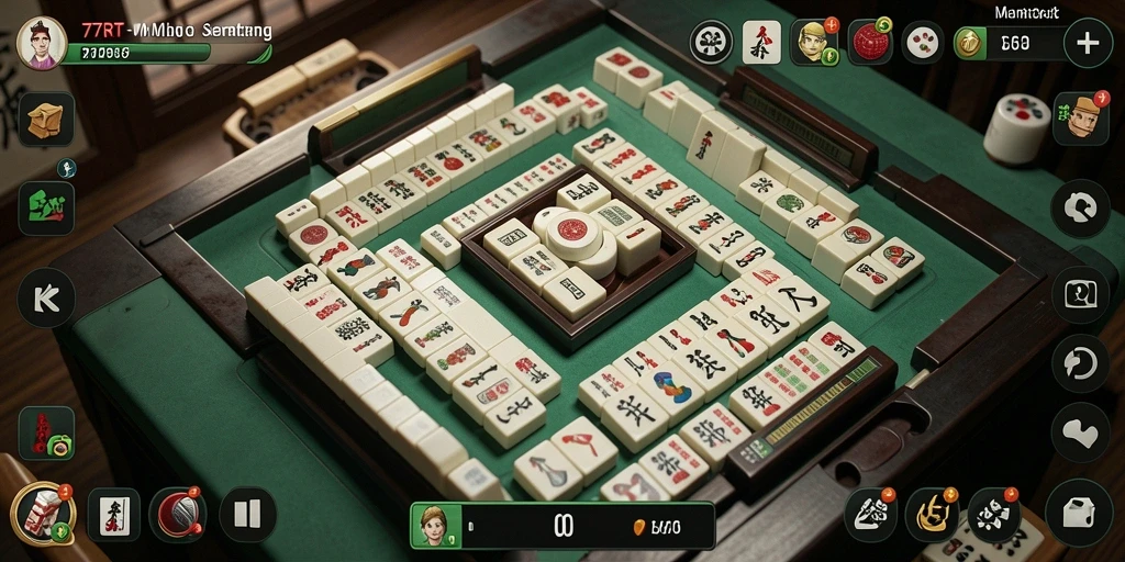 Gameplay Mahjong yang menampilkan grafis menawan dan tantangan menarik.