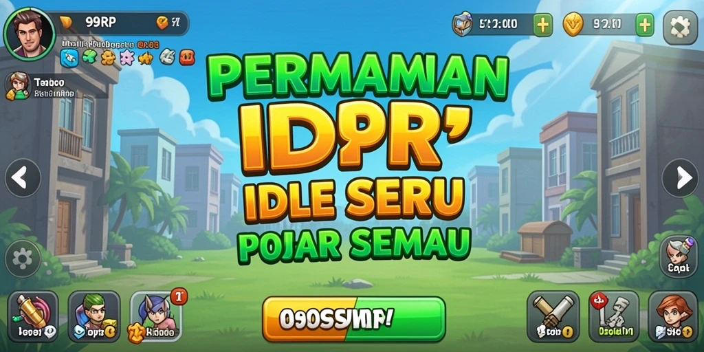Screenshot menunjukkan gameplay seru dari 99RP yang menggambarkan kemajuan otomatis.