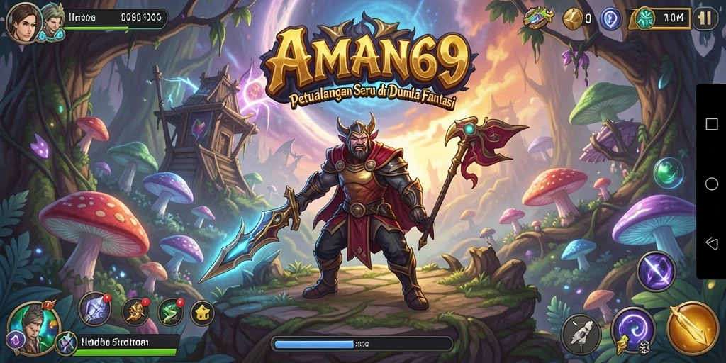 Tampilan gameplay seru di AMAN69 dengan petualangan menantang.