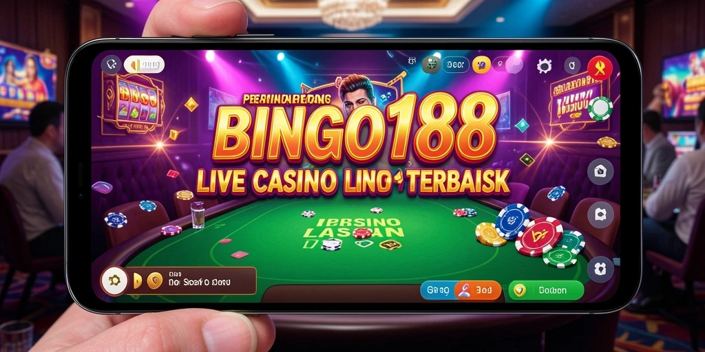 Screenshot gameplay BINGO188 menunjukkan suasana Live Casino yang mendebarkan.