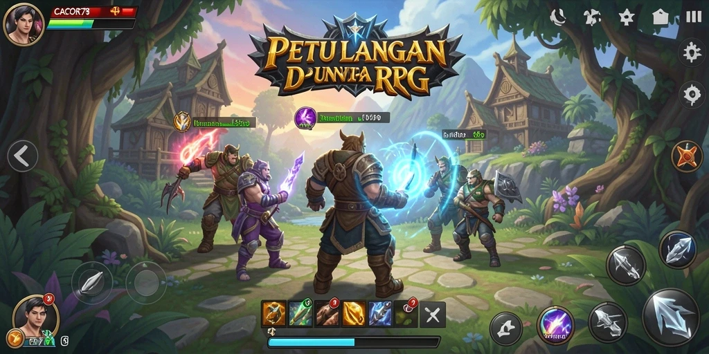 Tampilan menarik dari gameplay RPG CACOR78 yang penuh aksi.