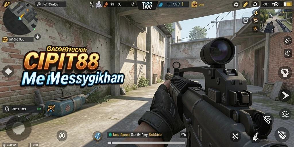 Screenshot gameplay seru CIPIT88 dengan pertempuran intens.