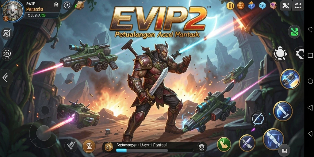 Tampilan gameplay menakjubkan dalam dunia fantasi ARPG.