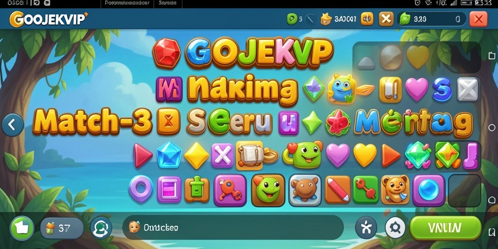 Tampilan menarik dari gameplay GOJEKVIP yang penuh warna.