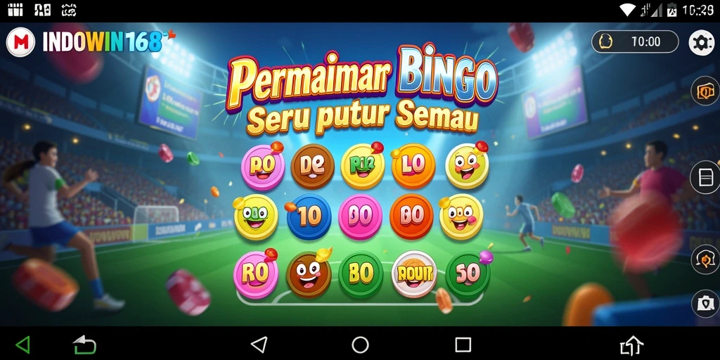 Tampilan gameplay INDOWIN168 yang menarik dan mendebarkan untuk Bingo.