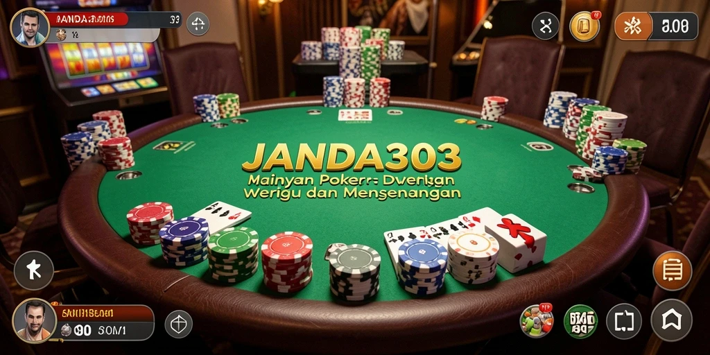 Tampilan gameplay poker yang menarik di JANDA303.