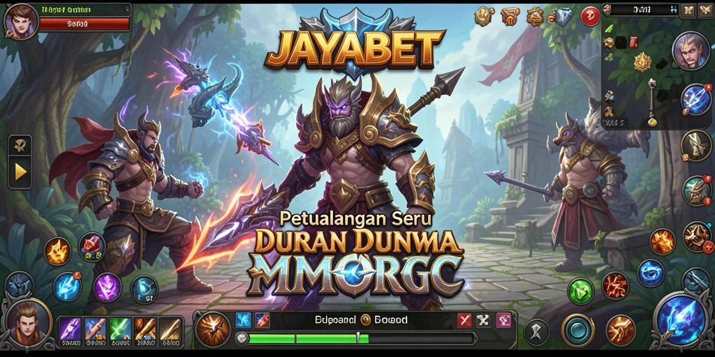 Screenshot JAYABET menampilkan aksi seru dalam pertempuran MMORPG.