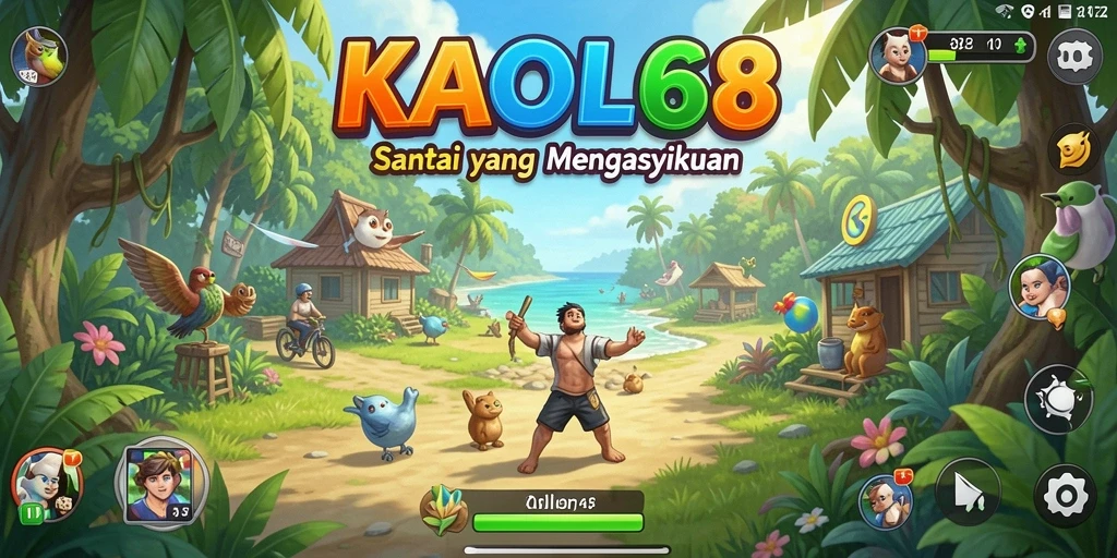 Tampilan utama gameplay KAOL68 yang penuh warna dan menarik.