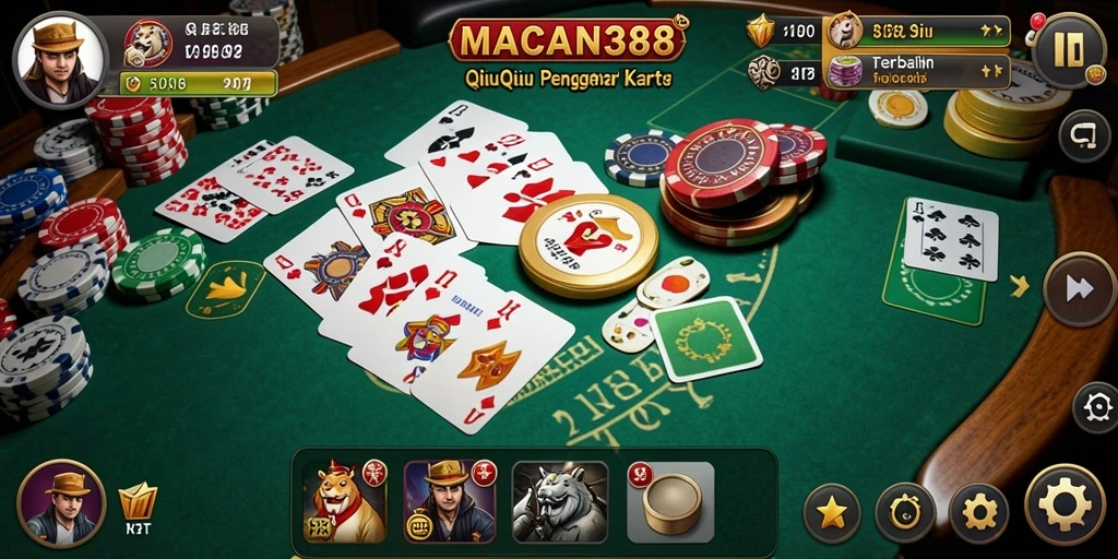 Tampilan gameplay QiuQiu yang menegangkan dalam MACAN388.