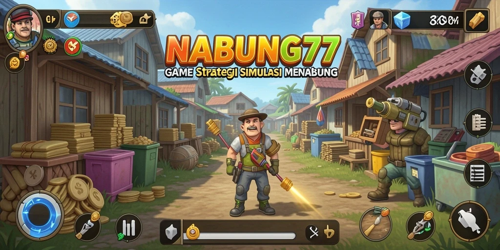Screenshot menunjukkan gameplay NABUNG77 dengan grafik menarik dan interaksi seru.