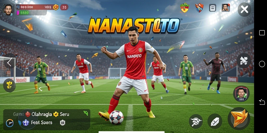 Gambaran gameplay NANASTOTO yang seru dan menegangkan dalam pertandingan olahraga.