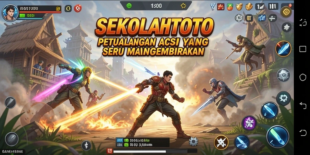 Tampilan seru dari gameplay SEKOLAHTOTO dengan aksi yang mendebarkan.
