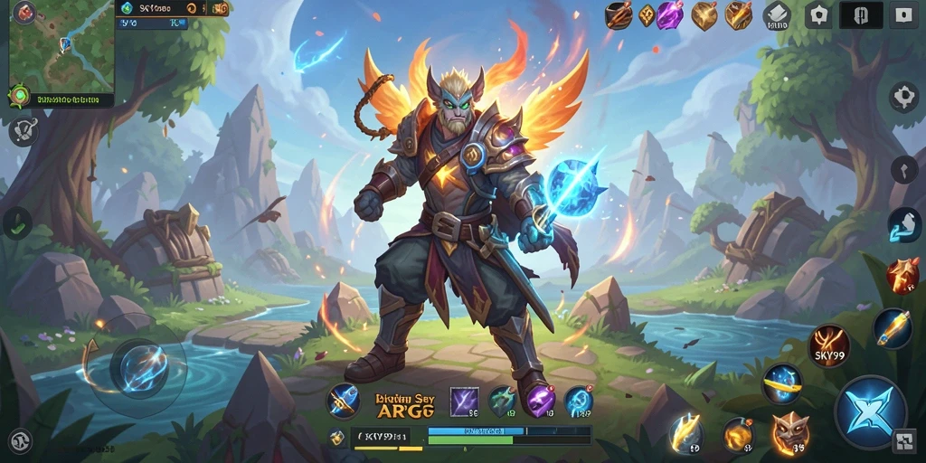 Gameplay SKY99 menampilkan aksi pertarungan yang mendebarkan dalam dunia fantastis.
