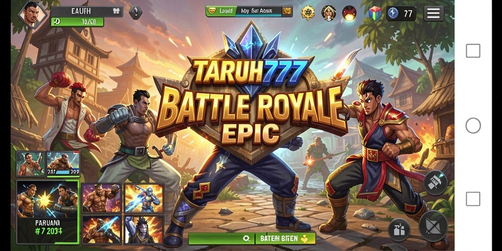 Gameplay Battle Royale yang seru dan menantang dalam TARUH777.