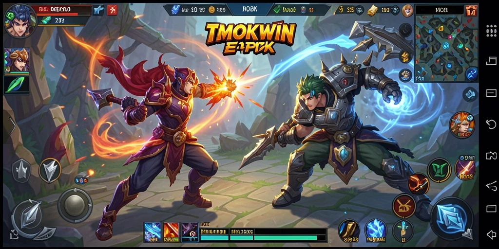 Tampilan gameplay TMOKWIN yang menegangkan dan seru.