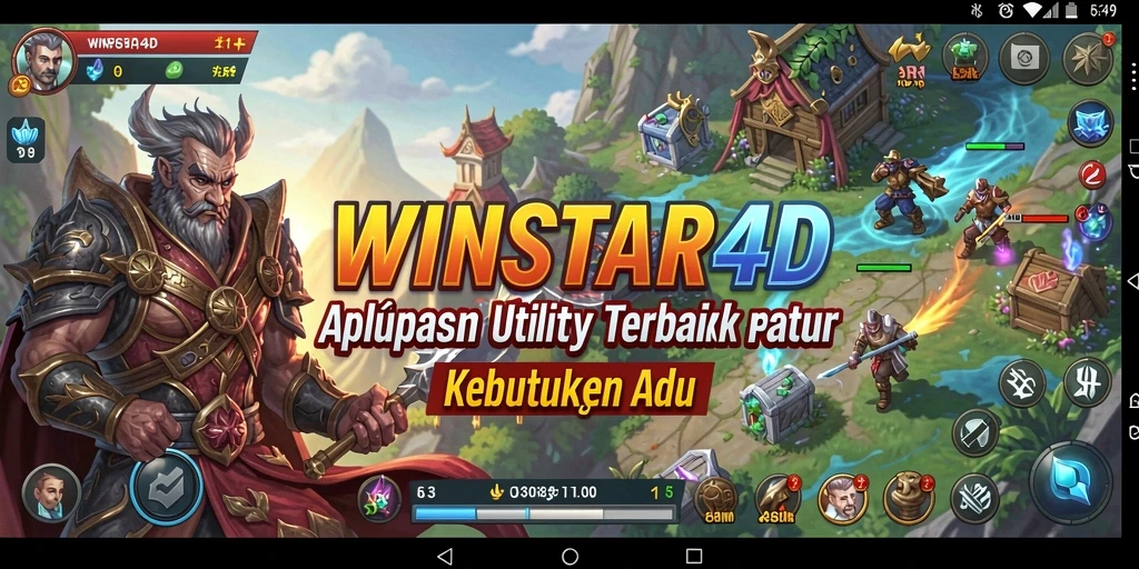 Tampilan utama WINSTAR4D dengan fitur unggulan untuk meningkatkan efisiensi pengguna.